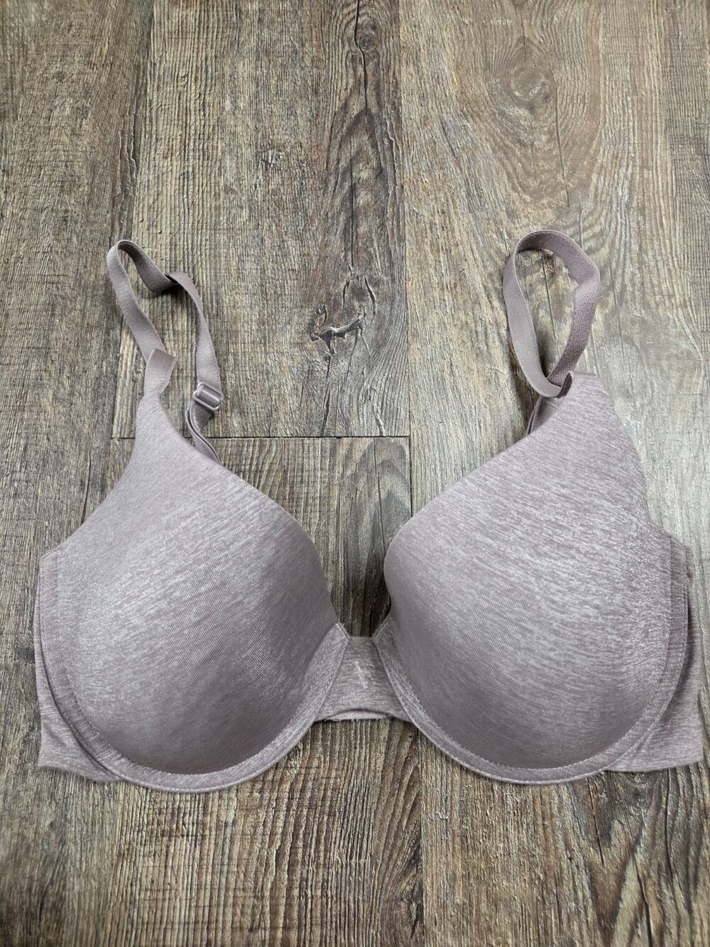 Victoria's Secret Uplift Semi Demi Padded Underwire 32DD Bra Purple